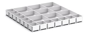 22 Compartment Box Kit 75+mm High x 650W x 650D drawer Bott Professional Cubio Tool Storage Drawer Cabinets 65cm x 65cm 43020799 